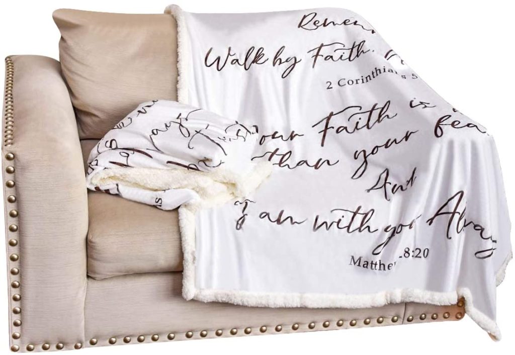 Scripture Blanket - Pastor's wives gift guide