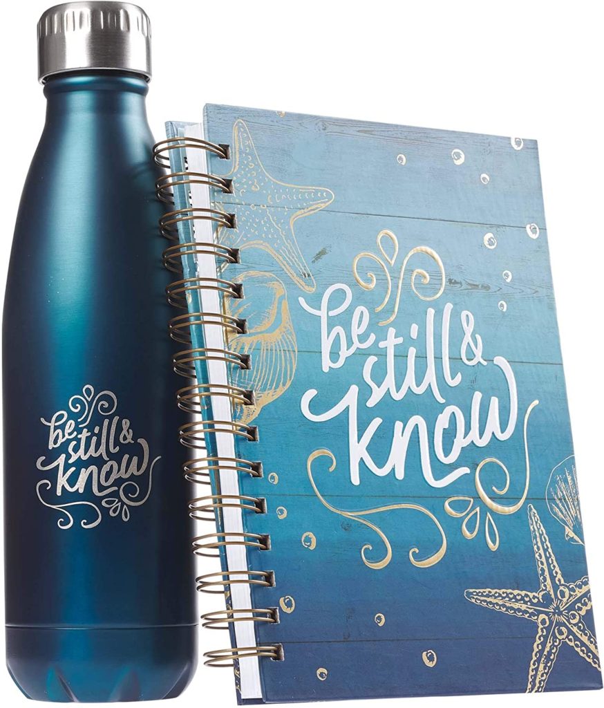 be still journal and bottle gift set - gifts for pastors wives