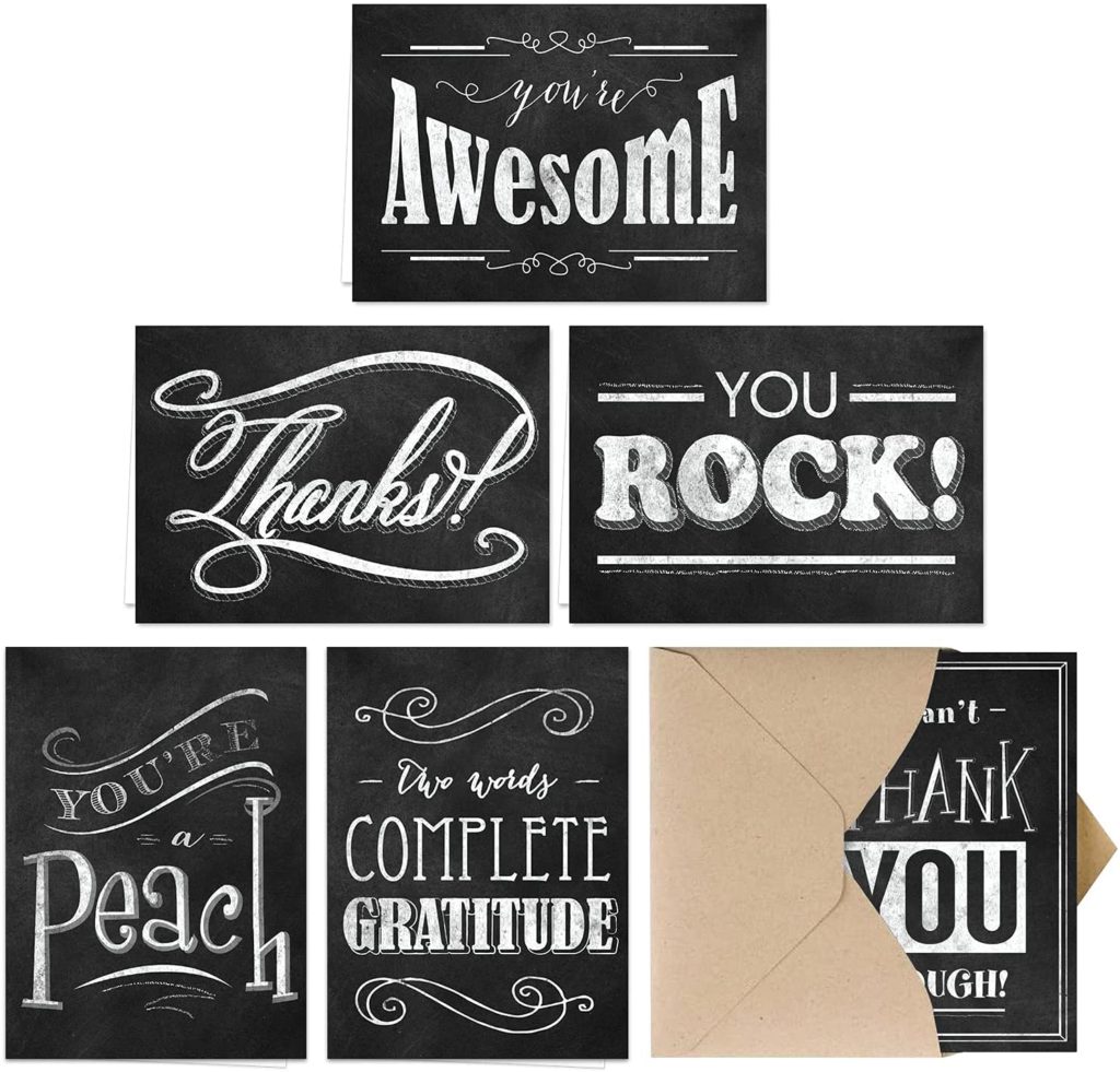 chalkboard assorted note cards - pastor's wife appreciation month