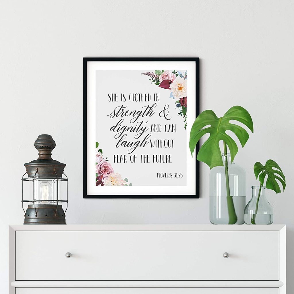 clothed with strength sign - gifts for pastor's wives