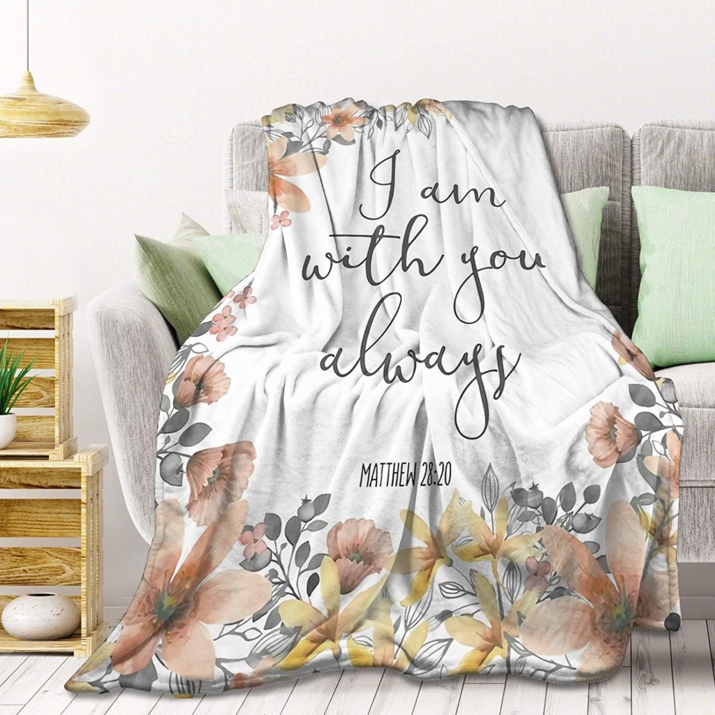 i am with you always blanket - gifts for pastor's wives