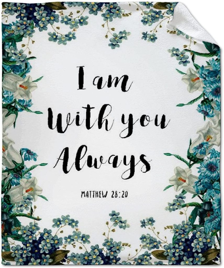 i am with you always blanket - gifts for your pastor's wife