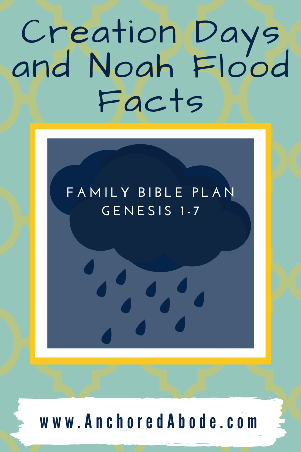 Creation Days and Noah Flood Facts (Genesis 1-7)