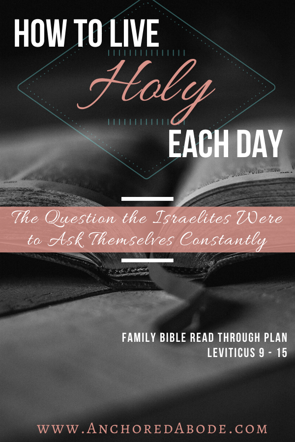 How to Live Holy Each Day | The Question the Israelites Were to Ask Themselves Constantly (Leviticus 9 – 15)