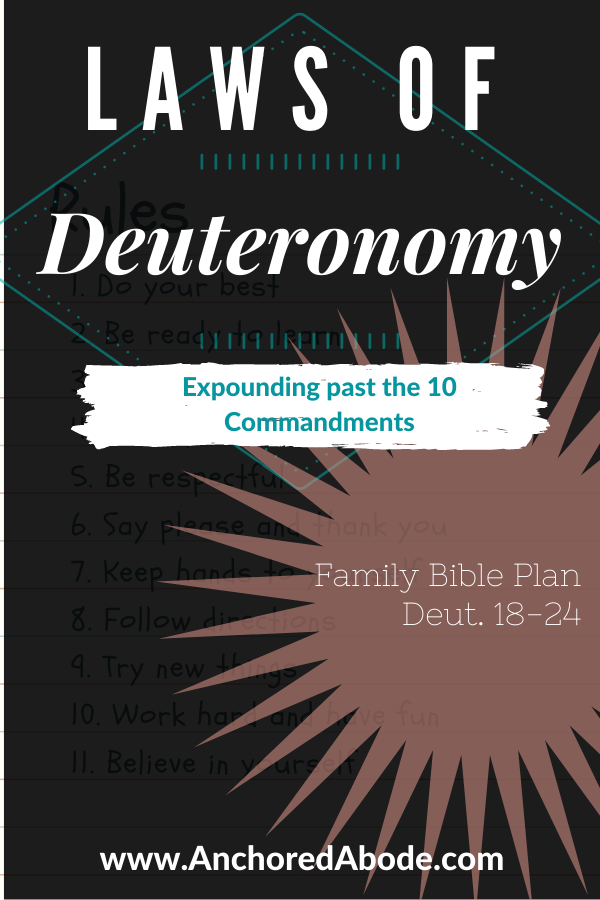 Laws of Deuteronomy | Expounding past the 10 Commandments (Deut. 18 – 24)