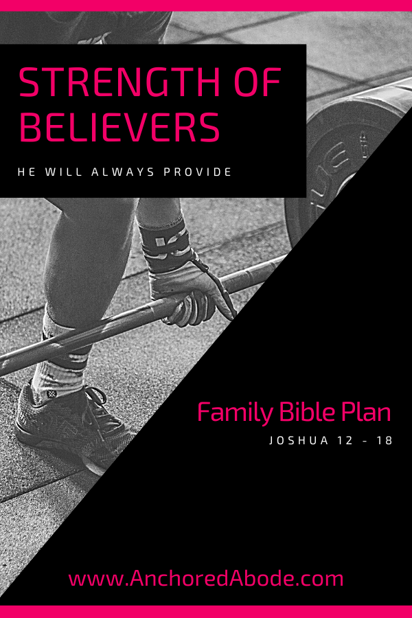 Strength of Believers | He will always provide (Joshua 12 – 18)