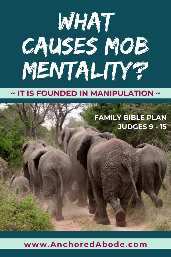 What causes mob mentality? | It is founded in manipulation. (Judges 9 – 15)