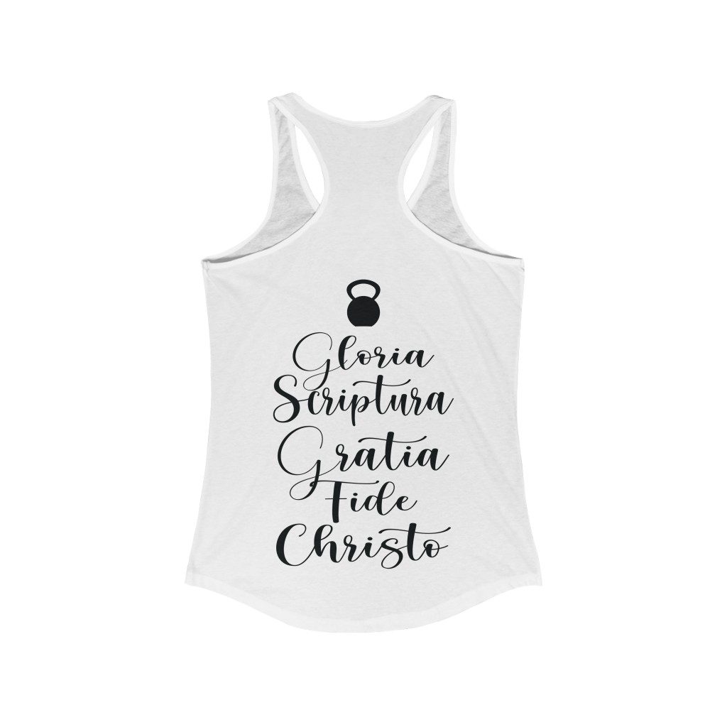 Sola Strong Tank Top - 5 solas tank top - Soli deo Gloria, Sola Scriptura, Sola Gratia, Sola Fide, Solo Christo