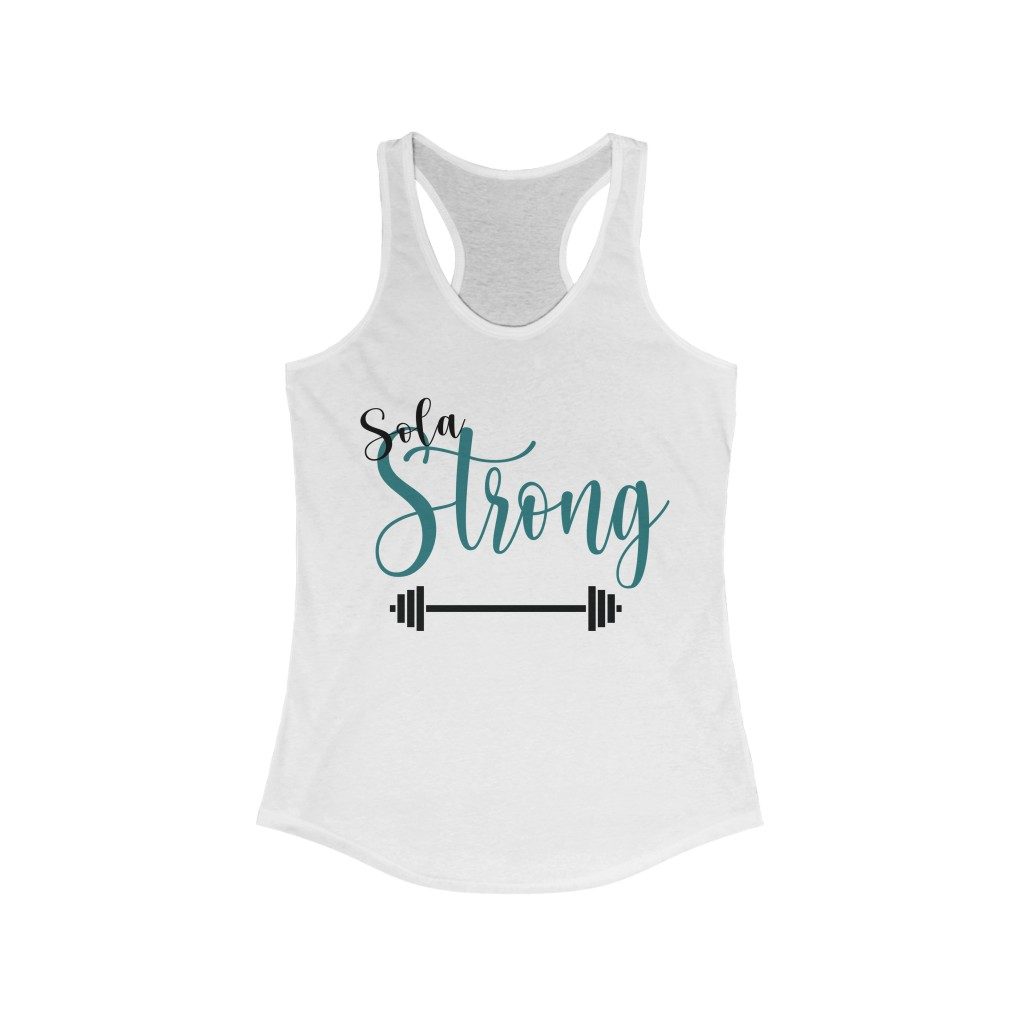 Sola Strong Tank Top - 5 solas tank top - Soli deo Gloria, Sola Scriptura, Sola Gratia, Sola Fide, Solo Christo