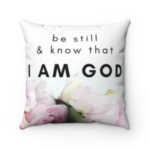 Be still and know pillow cover - greatest of these is love pillow cover - Christian pillow cover