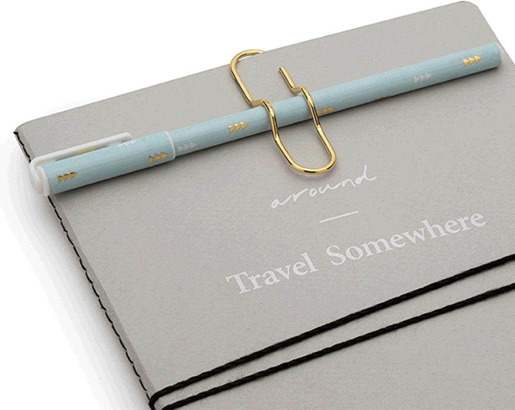 https://amzn.to/3dcvoHu - Journal-Pen Clip - Peleg Design Clippen (2 Pack) Pencil Metal Clip for Notebooks Sketchbook Clipboard Journals and Diaries, Pencil Holder Perfect Travelers' Notebook Inserts Paper Clip Design, Gold