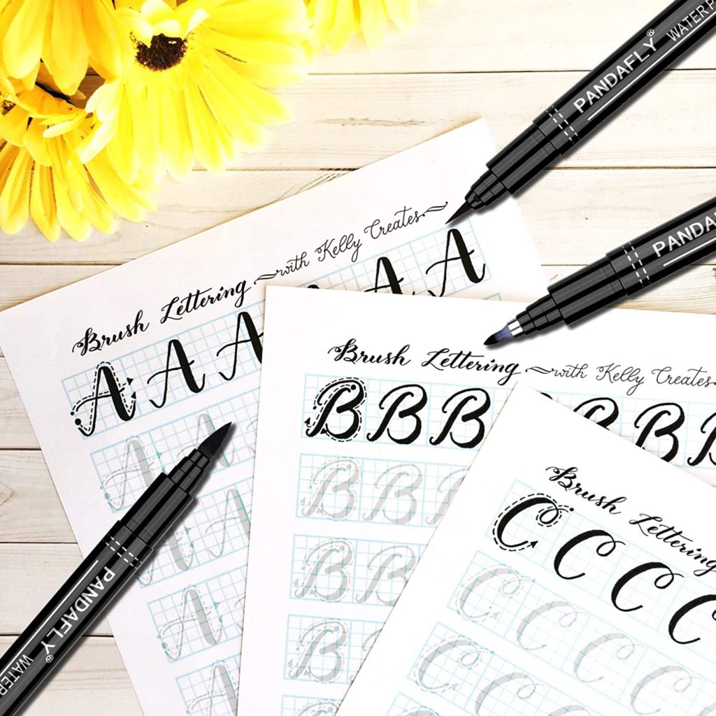 https://amzn.to/3DeS3xt - Journal-Pen Lettering - Hand Lettering Pens, Caligraphy Brush Pens Art Markers for Beginners Writing, Drawing, Artist Sketch, Watercolor Illustration, Signature, Scrapbooking, Bullet Journaling, 9 Size (Black)