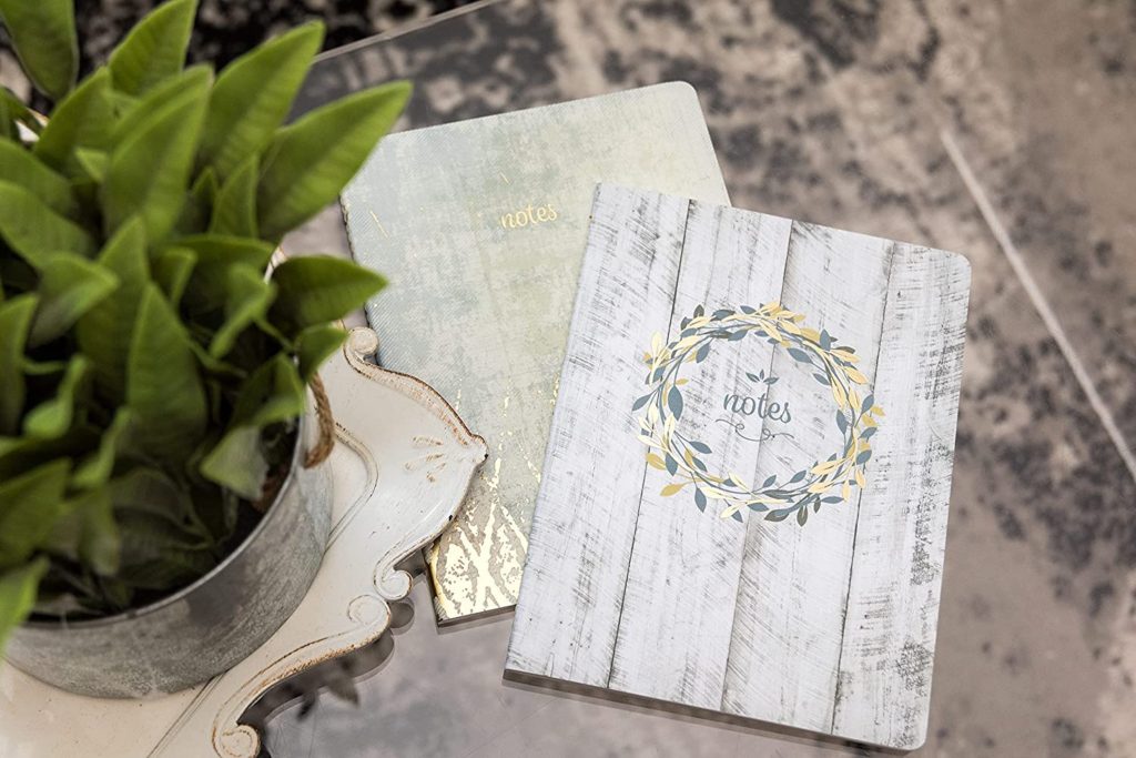 Southworth Premium Journal Set (3pk), 6.5”x 8.5”, Rustic Theme (3 Coordinating Designs), Premium 28lb/105gsm Paper, Large Flex Journals, 32 Ruled Sheets/64 Pages Per Journal (91920) https://amzn.to/3Ee8FXJ