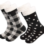 https://amzn.to/3IbUeWo - Treehouse Knit (2 Pack) Womens Thick Knit Sherpa Fleece Lined Thermal Fuzzy Slipper Socks With Grippers by DG Hill
