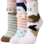 https://amzn.to/3D7NxAU - 3 Pairs Womens Fuzzy Socks Winter Warm Fluffy Soft Slipper Home Sleeping Cute Animal Socks