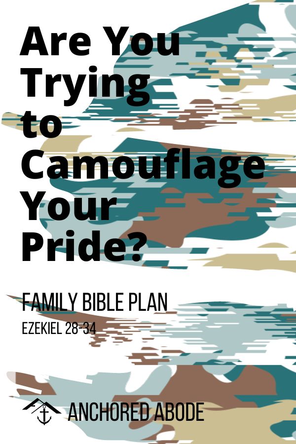 Are You Trying to Camouflage Your Pride? (Ezekiel 28-34)