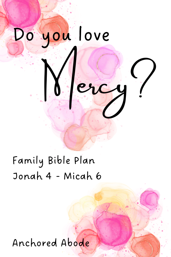 Do you Love Mercy? (Jonah 4 – Micah 6)